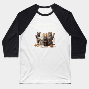 One yarn to rule them all - Cats fellowship Baseball T-Shirt